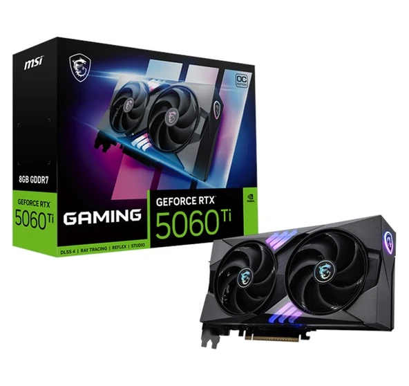 MSI GeForce RTX 5060 TI 8G Gaming OC GD7 128Bit ürün görseli 1