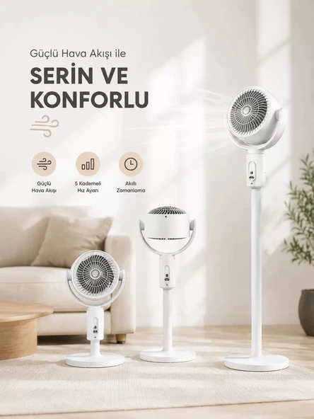 Nevamel® Sessiz Çalışma Özelliğiyle Rahat Kullanım Sunan Dikey Vantilatör ürün görseli 1