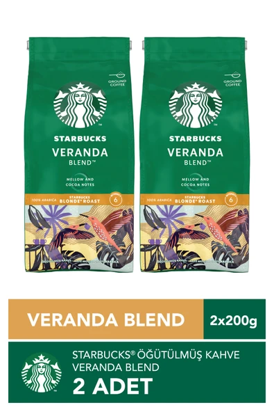 starbucks coffee 2 Adet Veranda Blend Öğütülmüş Kahve 2x200g ürün görseli 1