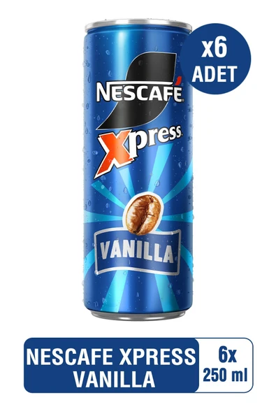 Nescafe NESCAFÉ XPRESS Vanilla Soğuk Kahve 250ml x6 ürün görseli 1