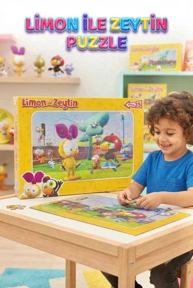 Limon ile Zeytin Maceraları: 35 Parçalı Eğitici Puzzle Sevilen Karakterler İle  Eğlenceli Zeka Oyunu ürün görseli 1