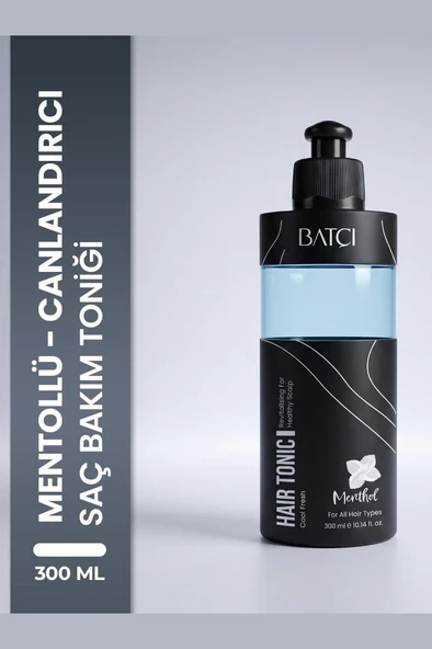 Batçı Cool Fresh Ferahlatıcı ve Canlandırıcı Mentollü Saç Toniği 300 Ml ürün görseli 1