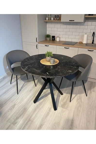 YUVARLAK YEMEK MASASI 70 X 70 ürün görseli 1