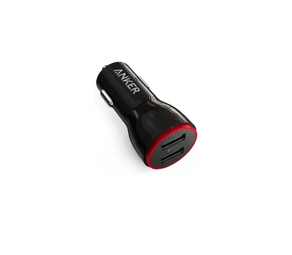 Hızlı Şarj Araç Çakmak Şarjı Aleti 2 USB Girişli Siyah 32W ürün görseli 1