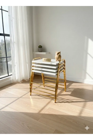 4'LÜ TEPSİ MODEL MODERN SEHPA ürün görseli 1