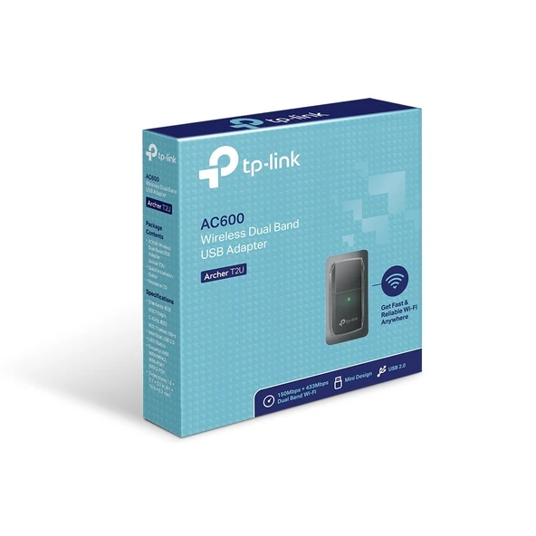 Tp-Link Archer T2U 600Mbps Dualband USB Adaptör - Resim 3