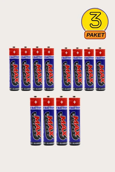 Zersan Max Energy Max-0637 Pvc Ince Pil Kalem Pil Kumanda Pili ürün görseli 1