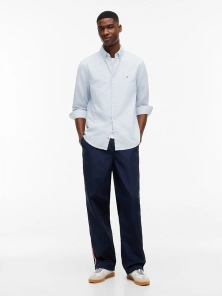 TJM REG OXFORD SHIRT EXT Erkek Mavi Gömlek - DM0DM21298 ürün görseli 1