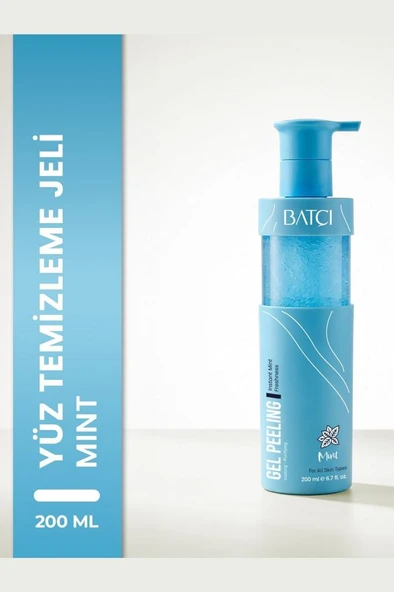 Batçı Tüm Ciltler İçin Arındırıcı Serinletici Mentollü Jel Yüz Peeling 200 Ml Mint ürün görseli 1