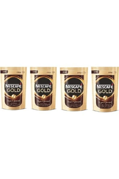 Nescafe Gold 200 Gr X 4 Adet ürün görseli 1