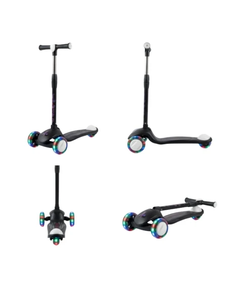 Pro Işıklı ve Katlanabilir 3 Tekerlekli Çocuk Scooter 3+YAŞ 50 KG Kapasite ürün görseli 1