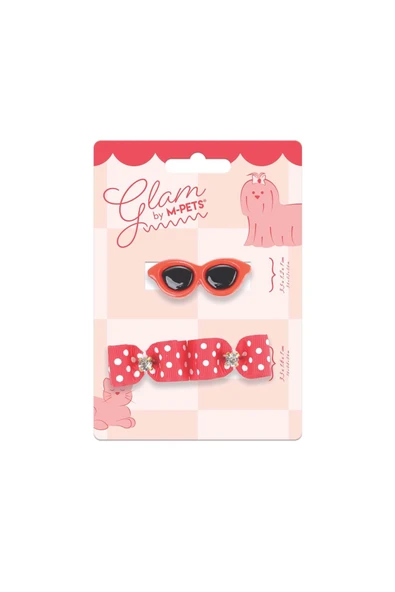 M-Pets Glam Köpekler İçin Toka Kırmızı ürün görseli 1