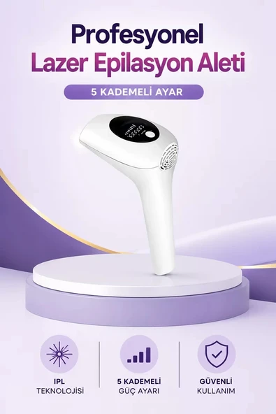 Nevamel® IPL Lazer Epilasyon Aleti 5 Kademeli Güç Ayarlı ürün görseli 1