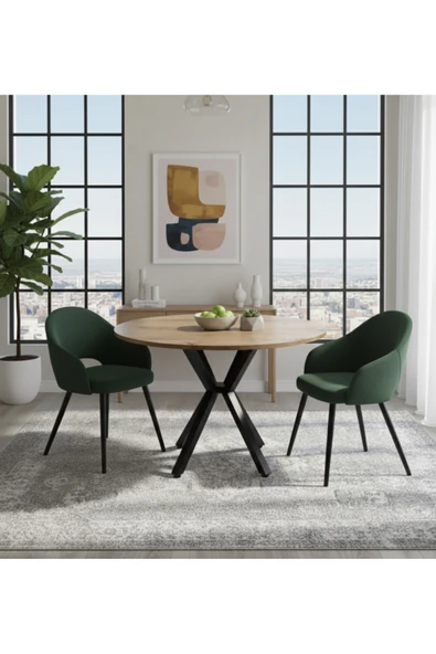 YUVARLAK YEMEK MASASI 70 X 70 ürün görseli 1