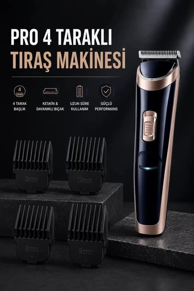 Nevamel® Paslanmaz Çelik Bıçaklı Hassas Çelik Bıçaklı Tıraş Makinesi ürün görseli 1