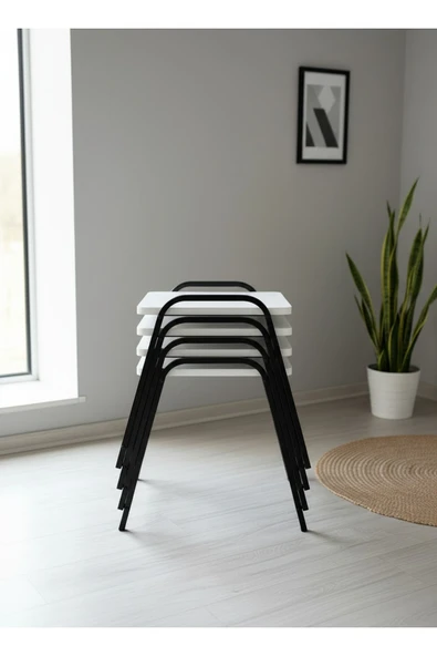 4'LÜ TEPSİ MODEL MODERN SEHPA - Resim 2