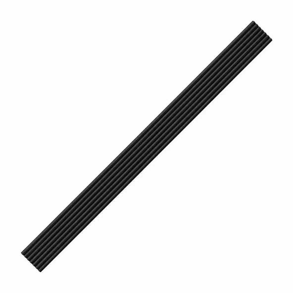 Özen (1 Adet) Mat Siyah Renk Çizgili Çekmece Kulp 512 mm Modern Uzun Dolap Mobilya Kulbu Kulp ürün görseli 1