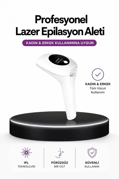 Nevamel® IPL Teknolojili Erkek Ve Kadın Kullanımına Uygun Lazer Epilasyon Cihaz ürün görseli 1