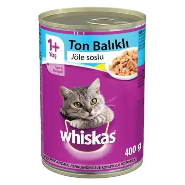 Whiskas Kedi Yaş Maması Ton Balıklı 400 G ürün görseli 1