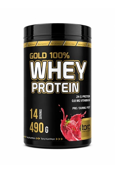 Torq Nutrition Gold Whey Protein Çilek 490g ürün görseli 1