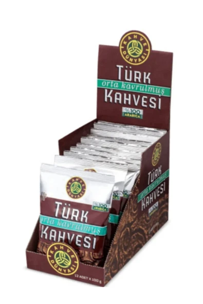 TÜRK KAHVESİ ORTA KAVRULMUŞ 100 GR 12 ADET ürün görseli 1