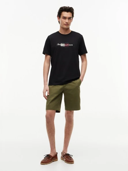 SCRIPT FLAG REGULAR TEE Erkek Siyah T-Shirt - MW0MW43226 ürün görseli 1