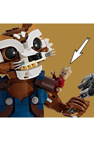 LEGO  Marvel Rocket ve Bebek Groot 76282 –  Yapım Seti (566 Parça) - Resim 6