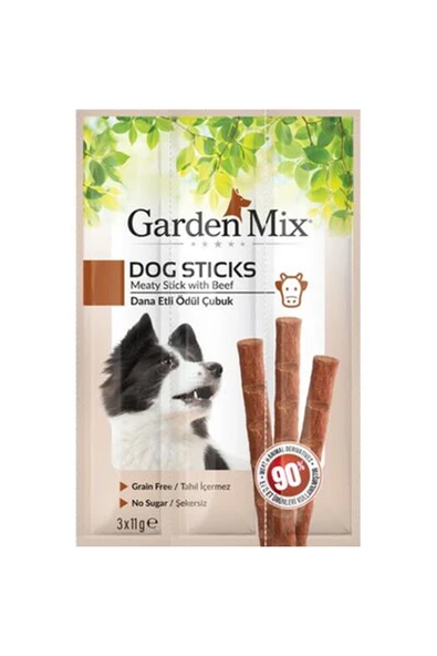 Garden Mix Köpek Ödül Stick Dana Tahılsız 3*11 G ürün görseli 1