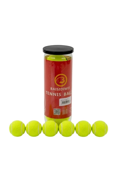 Dayanıklı Tenis Topu 6’lı Set Yüksek Zıplama ve Uzun Ömür ürün görseli 1