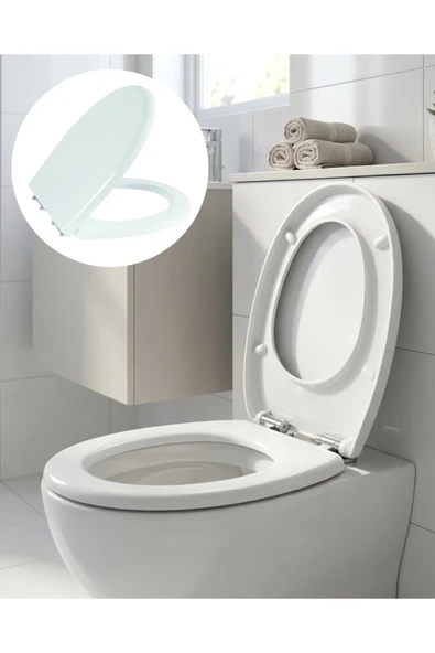 Universal Klozet Kapağı Kolay Montaj Kaydırmaz Alt Ped Dayanıklı Banyo Aksesuarı ürün görseli 1