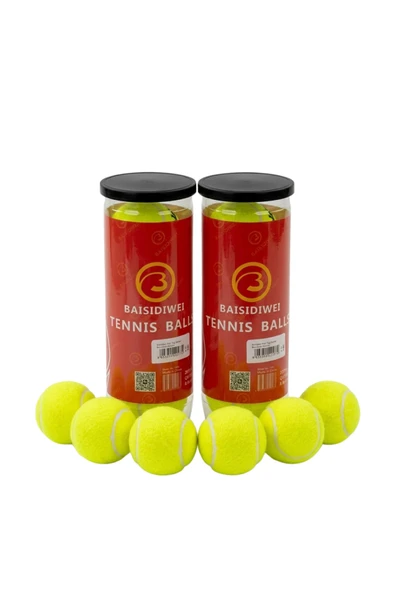 6’lı Tenis Topu Seti Antrenman ve Günlük Kullanım İçin Uygun ürün görseli 1