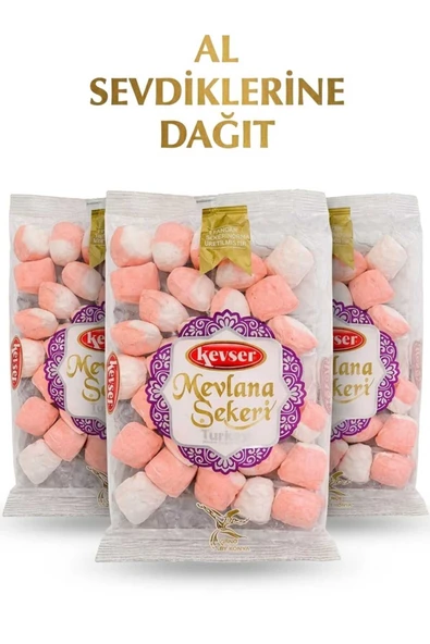 MEVLANA ŞEKERİ GÜLLÜ 3 ADET 350 GR. AL DAĞIT ürün görseli 1