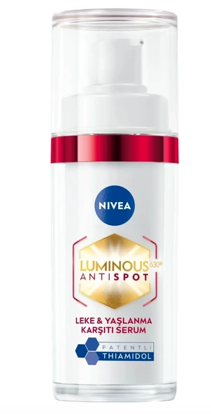 Nivea Luminous630 Leke Yaşlanma Karşıtı Serum Hyaluronik Asit ve Kolajen Tetikleyici 30 ml ürün görseli 1