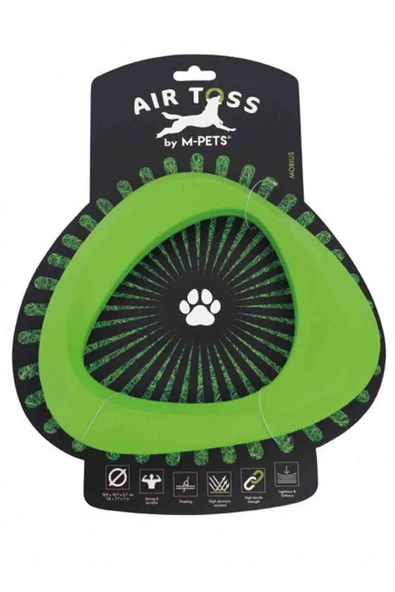 M-Pets Köpek Oyuncağı Air Toss Mobius Yeşil ürün görseli 1