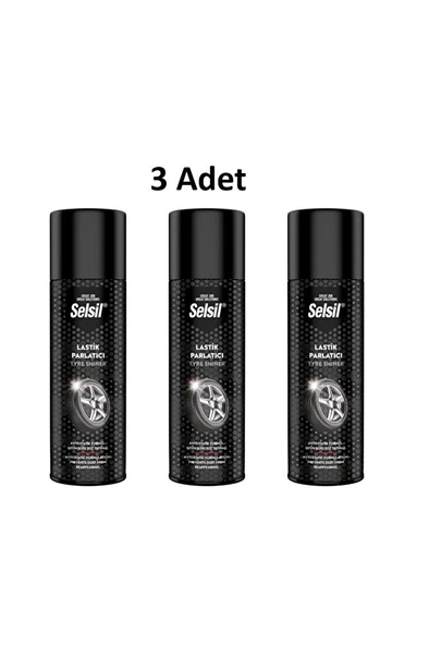 Selsil Lastik Parlatıcı 500 Ml 3 Adet ürün görseli 1