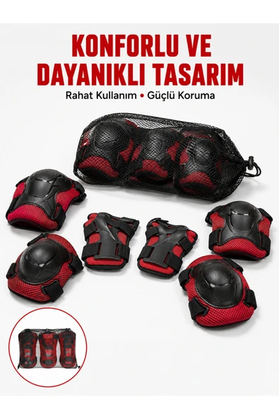 Kaykay Paten Scooter Bisiklet Koruyucu Ekipman Seti Darbe Emici Koruma ürün görseli 1