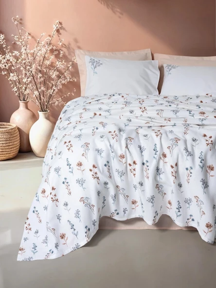 Cotton Box Rf Estiva -Briar Somon- Tek Kişilik Pike Takımı ürün görseli 1
