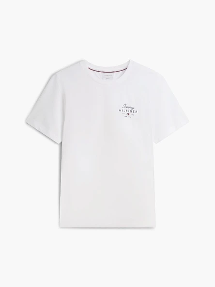 SCRIPT STACK REGULAR TEE Erkek Beyaz T-Shirt - MW0MW43224 - Resim 6