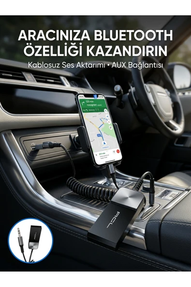 Kablosuz Müzik Aktarımı Sağlayan USB AUX Adaptörü ürün görseli 1