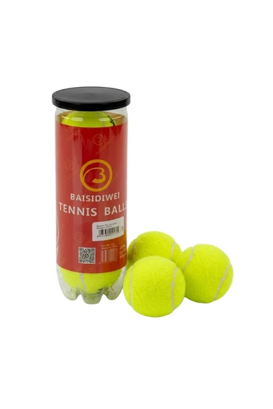 Tenis Topu 3’lü Set Dayanıklı Antrenman ve Maç Topları ürün görseli 1