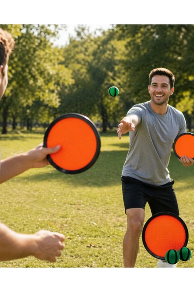 Catch Ball Set Çocuklar İçin Top Yakalama Oyunu Eğlence Seti ürün görseli 1