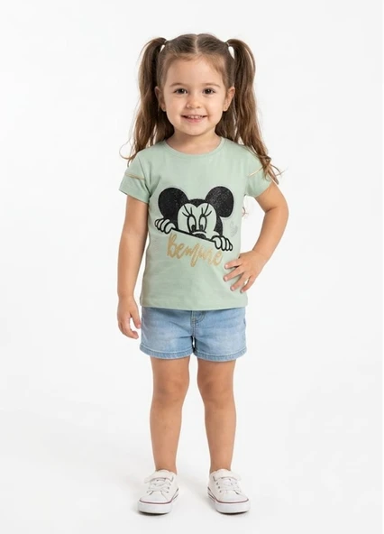 Kız Çocuk Yeşil T-Shirt ürün görseli 1