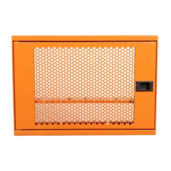 Alfafonet WiFi Box 400 Duvar Tipi Modem ve WiFi Kutusu 400x120x280 mm Turuncu | Perfore Metal Kapak | Montajlı ürün görseli 1