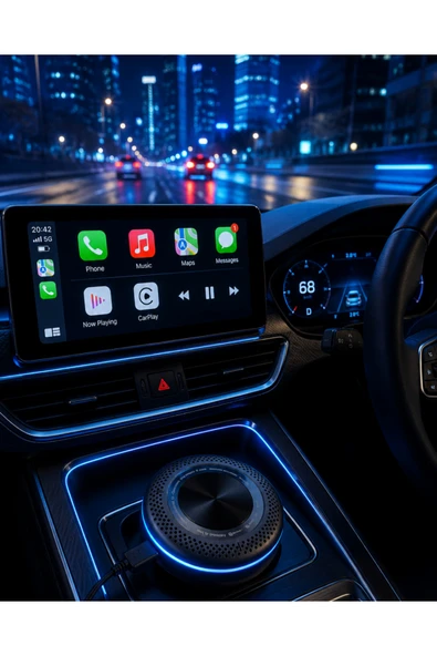 Kablosuz CarPlay Android Auto Destekli Akıllı TV Box 4G Sim Kart Girişli ürün görseli 1