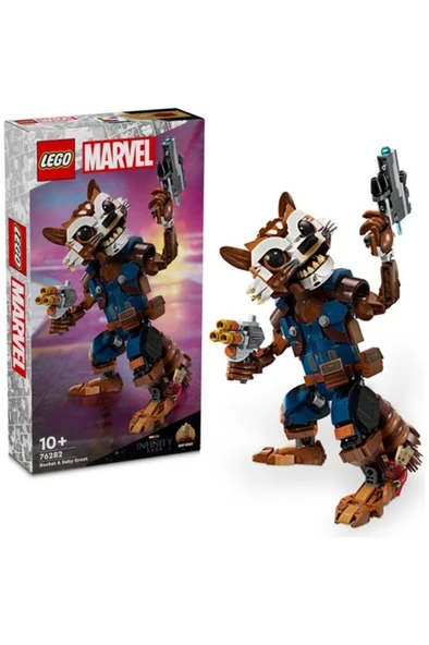 LEGO  Marvel Rocket ve Bebek Groot 76282 –  Yapım Seti (566 Parça) - Resim 7