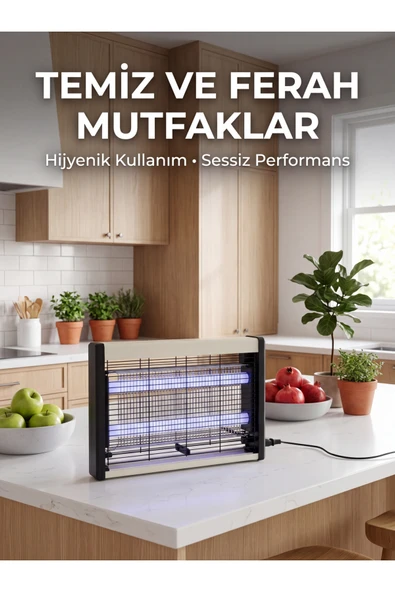 Çift UV Işıklı Elektrikli Sinek Öldürücü ürün görseli 1
