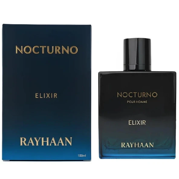 Rayhaan Nocturno Elixir EDP 100 ml Erkek Parfümü - Resim 2