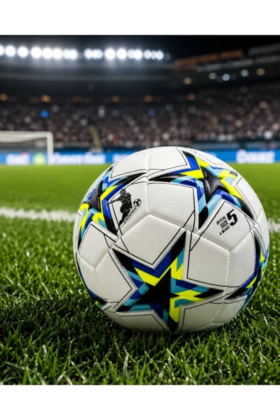 Antrenman ve Maç İçin Futbol Topu Kaymaz Yüzeyli Dengeli Sekme Yapısı ürün görseli 1