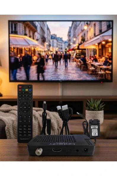 HD Uydu Receiver USB Medya Oynatıcı Özellikli Çok Dilli Menü Destekli ürün görseli 1