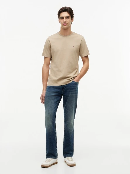 ESS SEASONAL REG FIT SOLID TEE Erkek Bej T-Shirt - MW0MW39995 ürün görseli 1